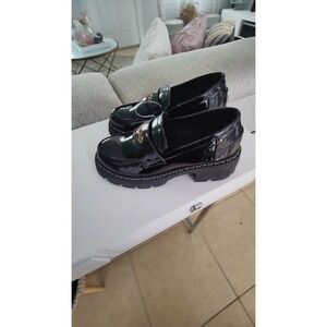 Women's CasualsFlats ForeverSlip On Round Toe LoafersLeather Pumps Shoes Sz8.5-9